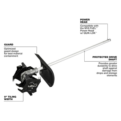 M18 FUEL™ QUIK-LOK™ Cultivator Attachment