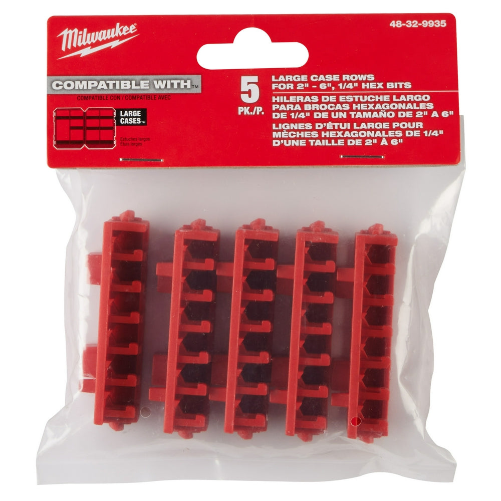 Large Case Rows for Impact Driver Accessories (5 PK)