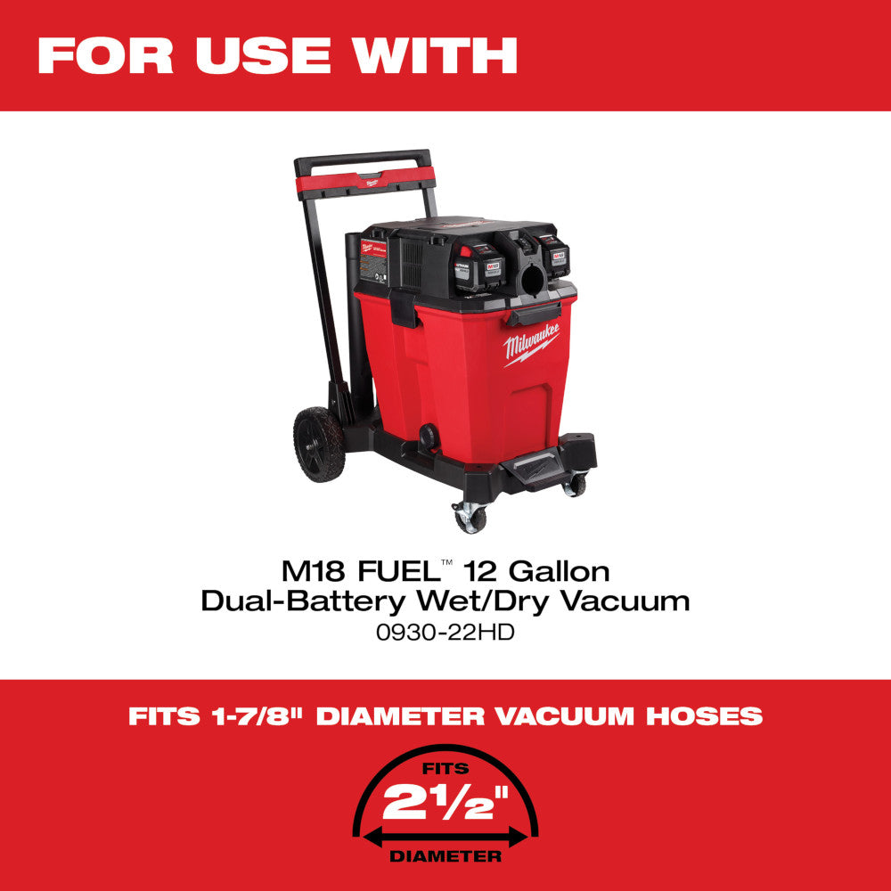 For use with M18 Fuel 12 Gallon Dual-Battery Wet/Dry Vacuum #0930-22HD