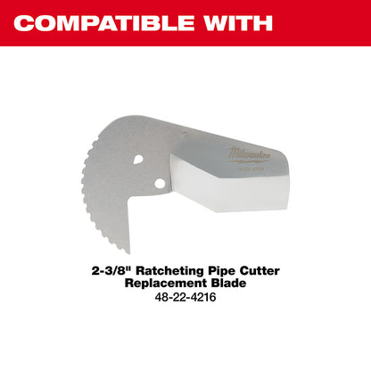 Compatible with 2-3/8" Ratcheting Pipe Cutter Replacement Blade 48-22-4216
