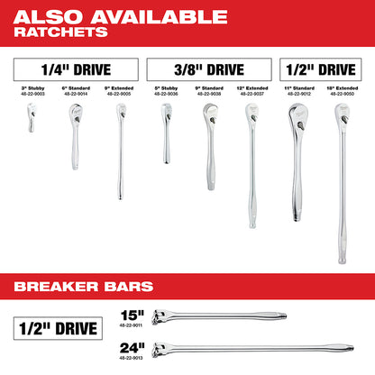 22 pc. 1/2 in. Socket Wrench Set (SAE)