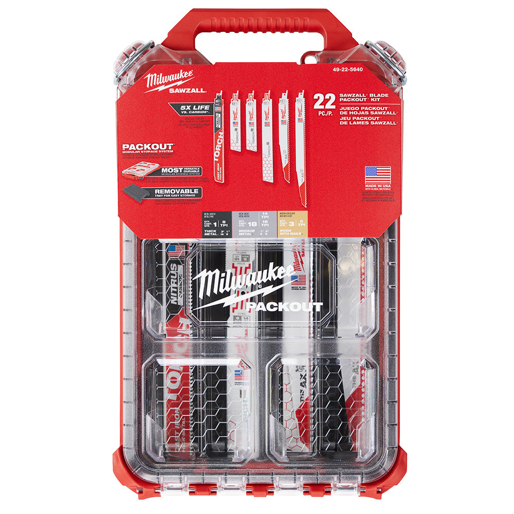 22PC SAWZALL® Blade PACKOUT™ Kit