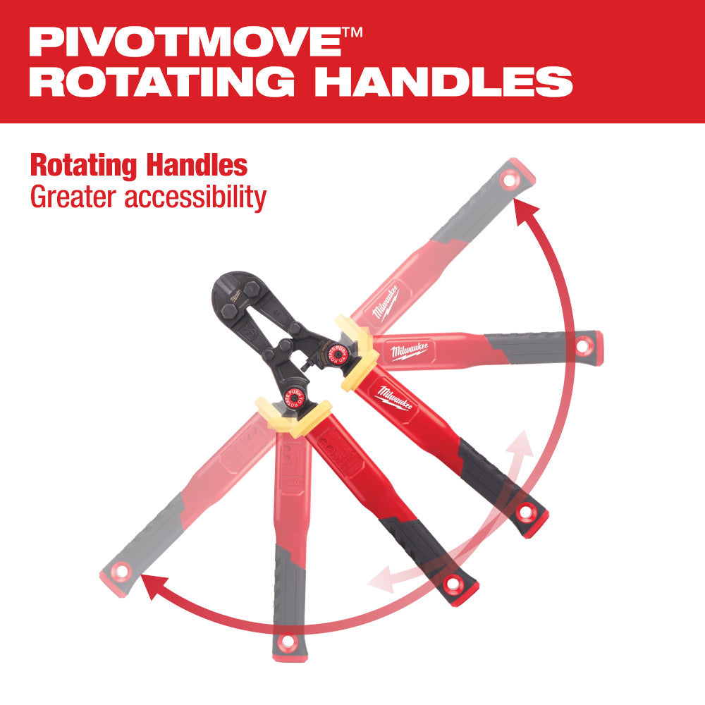 24 in. Fiberglass Bolt Cutters with PIVOTMOVE™ Rotating Handles