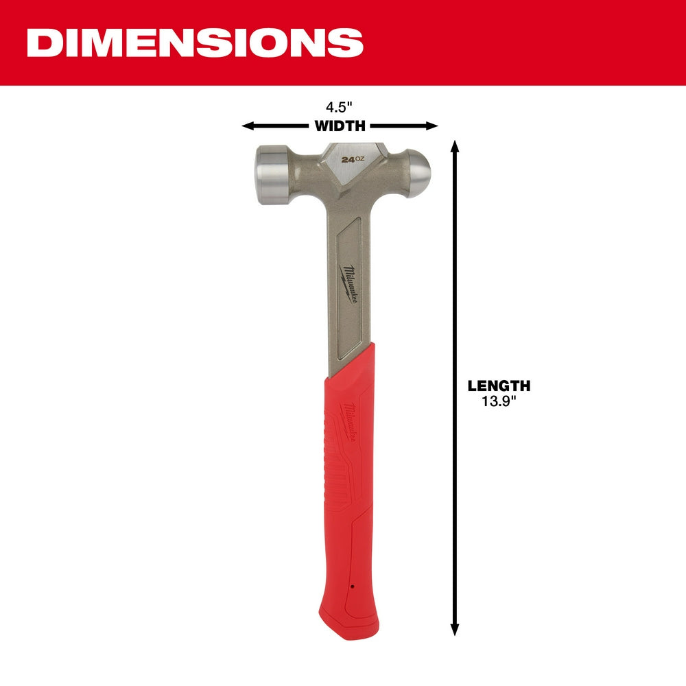 24oz Steel Ball Peen Hammer