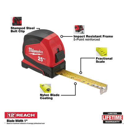 25 ft. Compact Tape Measure