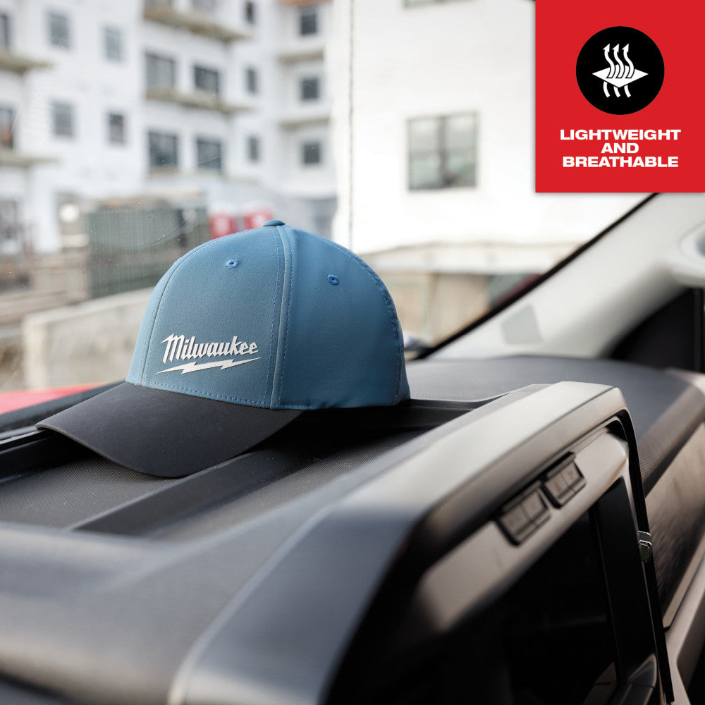 WORKSKIN™  Performance Fitted Hat - Blue LXL