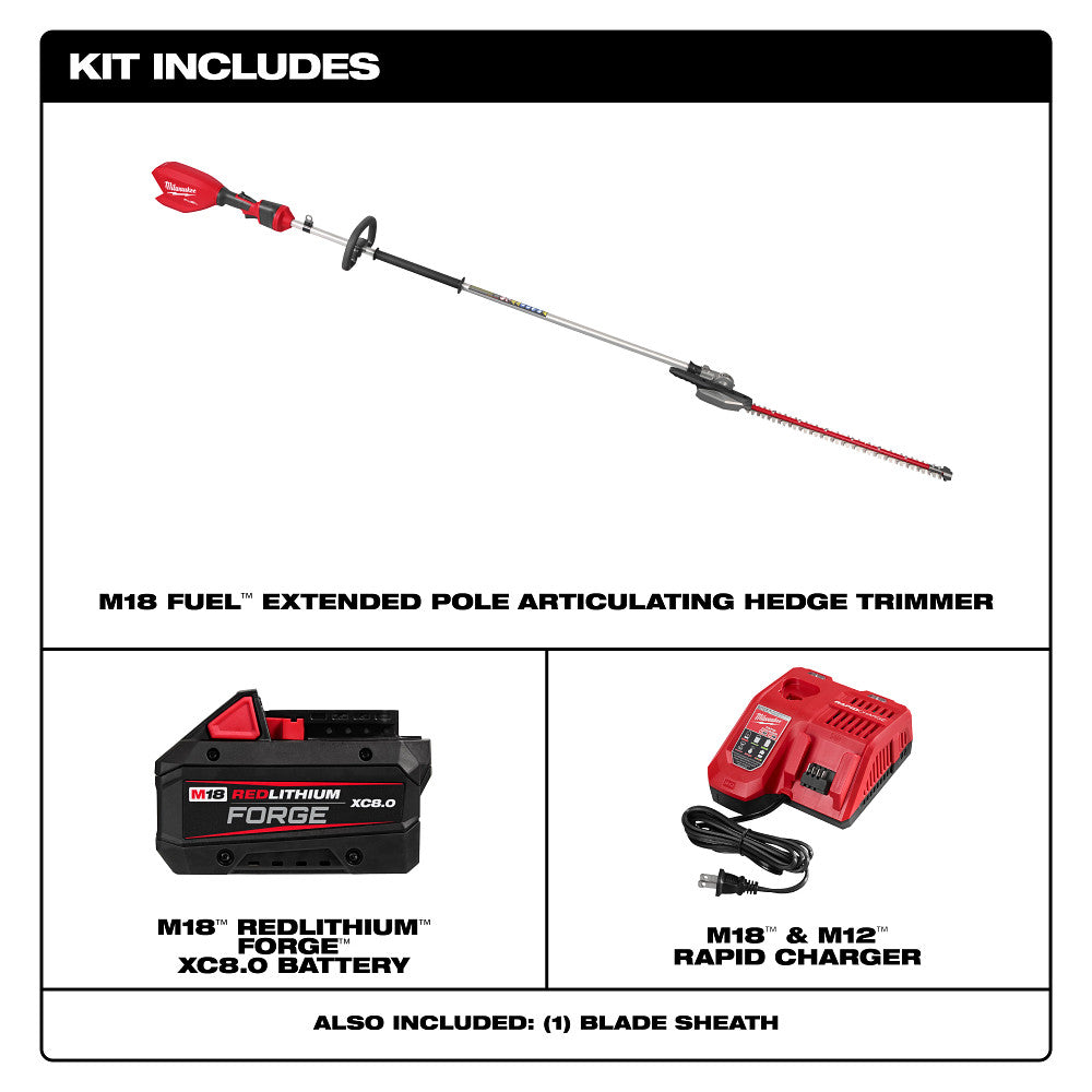 M18 FUEL™ Extended Pole Articulating Hedge Trimmer Kit