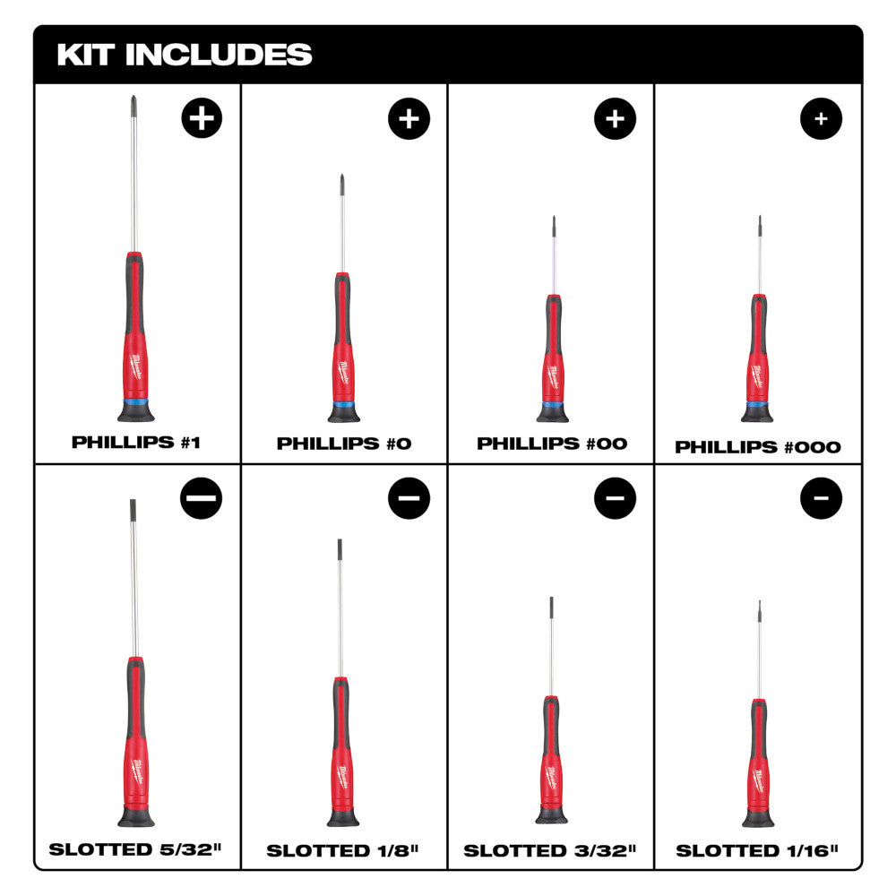 8 PC Precision Screwdriver Set