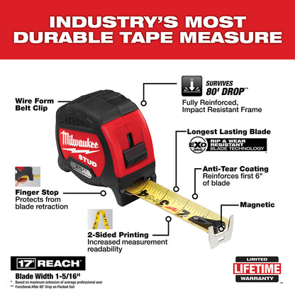 25ft Gen II STUD™ Tape Measure