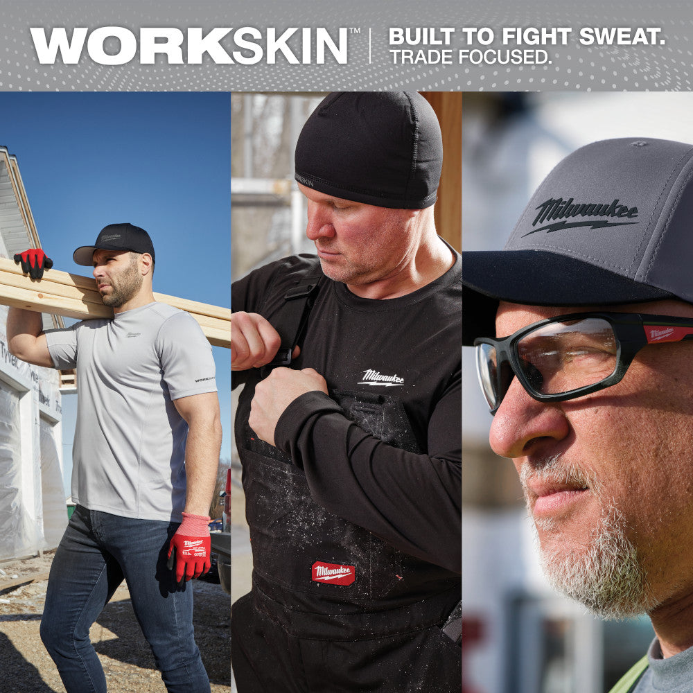 WORKSKIN™  Performance Fitted Hat - Dark Gray LXL