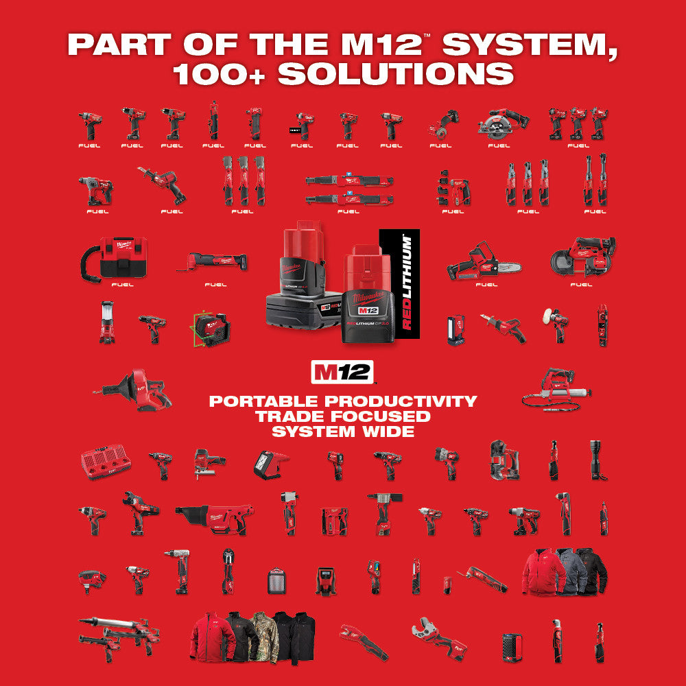 M12 FUEL™ SURGE™ 1/4 in. Hex Hydraulic Driver 2 Battery Kit