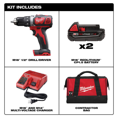 M18™ Compact 1/2 in. Drill Driver Kit w/ Compact Batteries