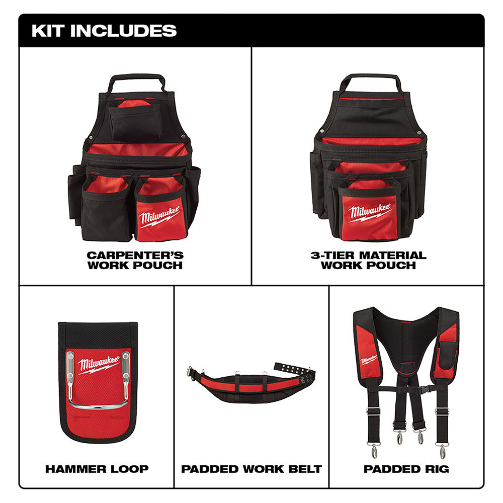 Contractor Work Belt with Suspension Rig