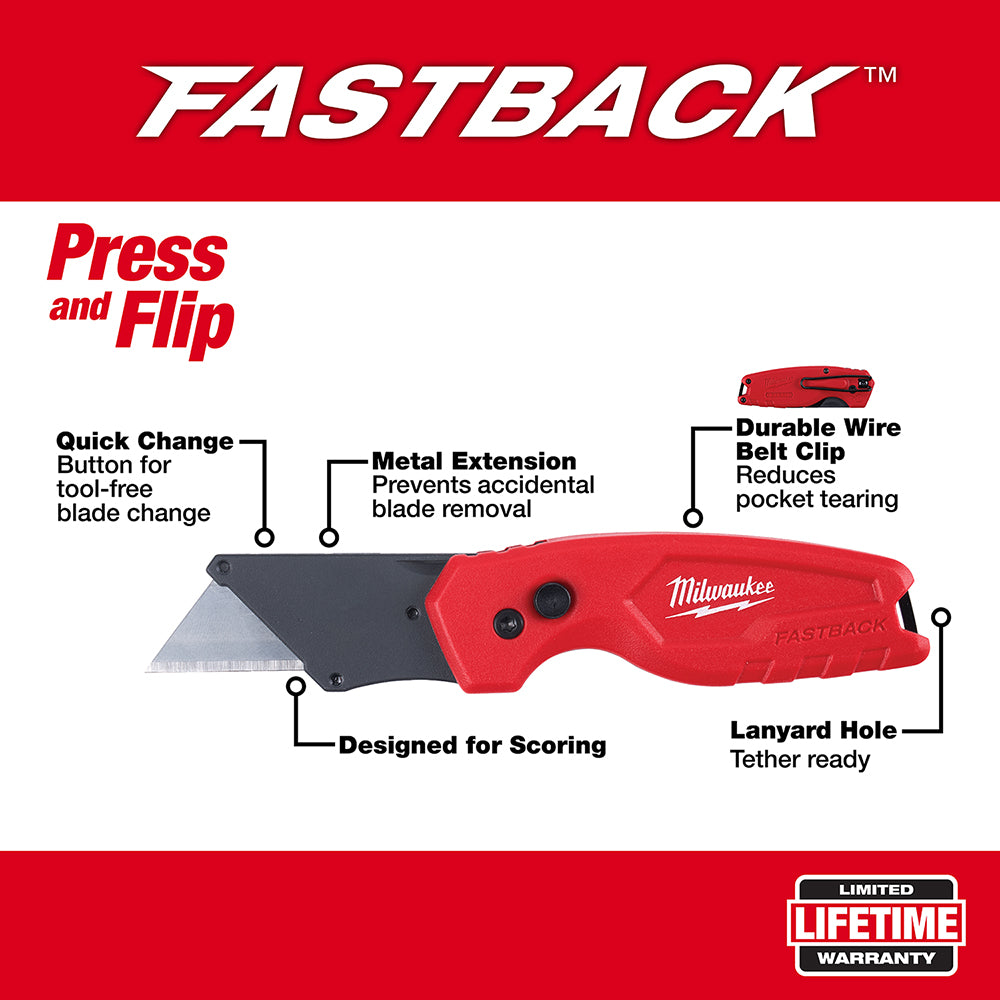 FASTBACK™ Compact Folding Utility Knife