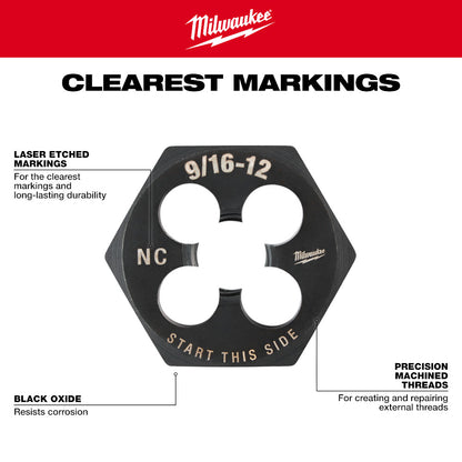 3/4"-10 NC 1-7/16" Hex Threading Die