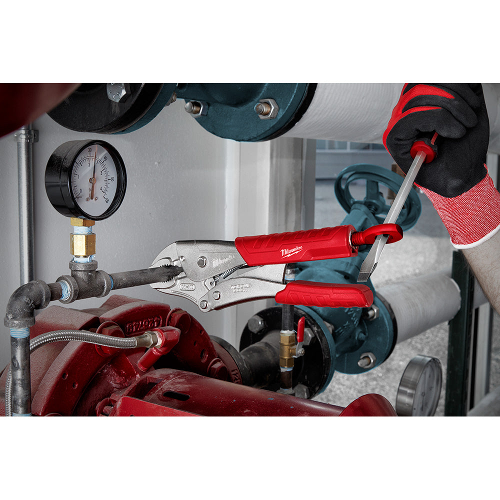 2Pc 7 in. & 10 in. TORQUE LOCK™ Curved Jaw Locking Pliers Set With Grip