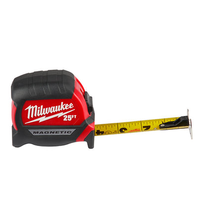 2pk 25' Compact Mag Tape Measure