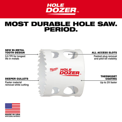 3-1/2" HOLE DOZER™ Bi-Metal Hole Saw