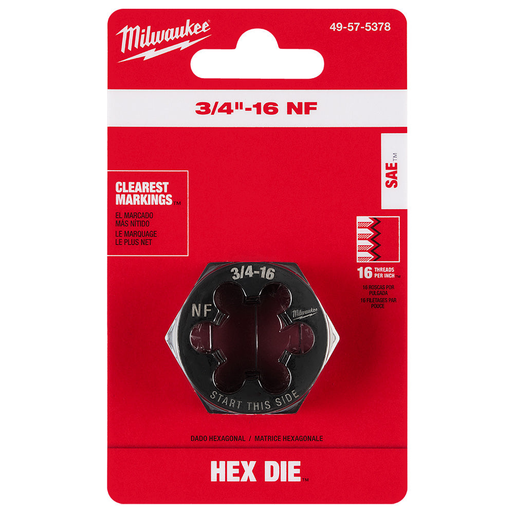 3/4"-16 NF 1-7/16" Hex Threading Die