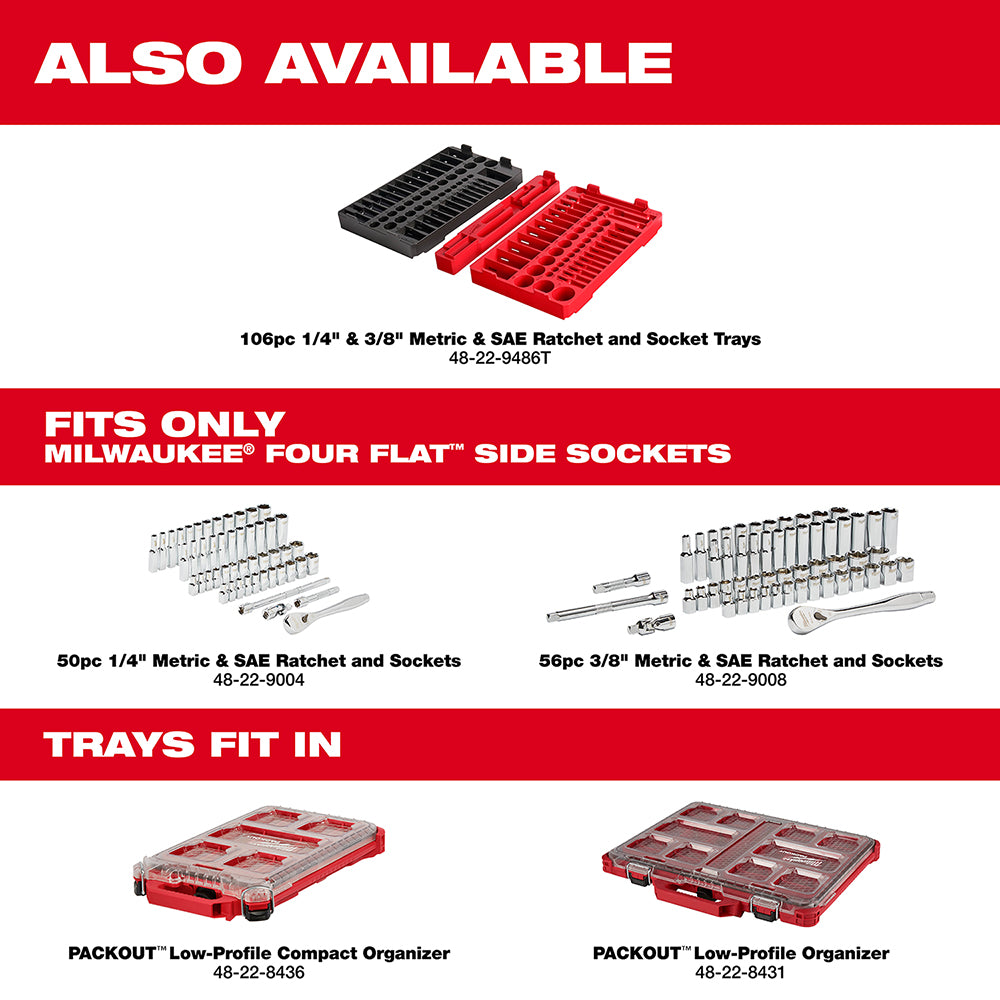 3/8 in. Drive 56 pc. Ratchet & Socket Set - SAE & Metric