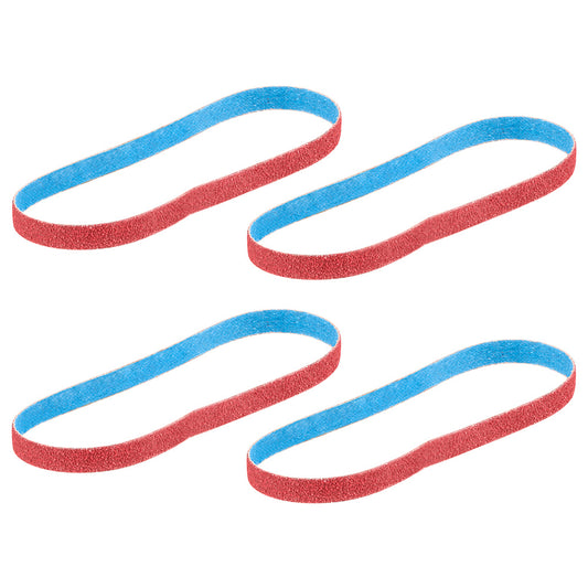 3/8” x 13” 40/60/80/120 Grit Bandfile Belts – 4 pack variety