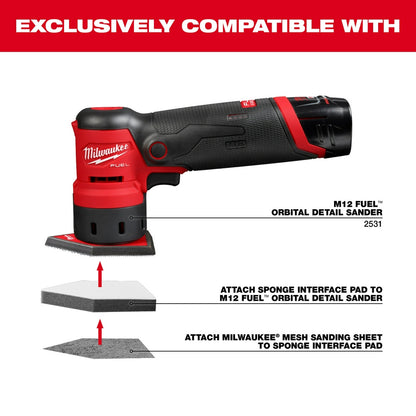 Sponge Interface Pad for M12 FUEL™ Orbital Detail Sander