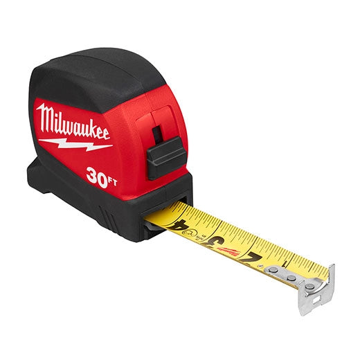 30ft Compact Wide Blade Tape Measure