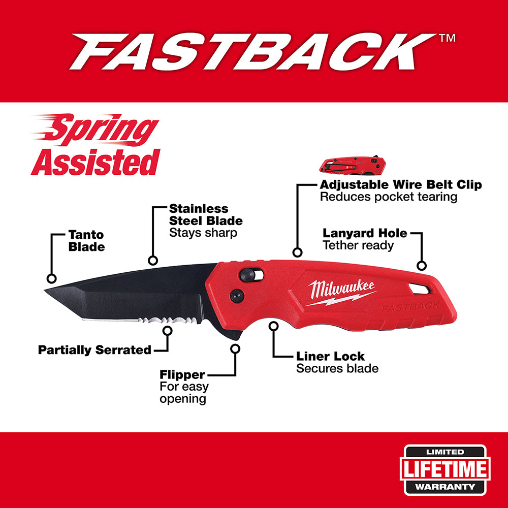 FASTBACK™ Spring Assisted Folding Knife