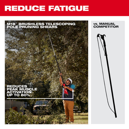 M18™ Brushless Telescoping Pole Pruning Shears Kit