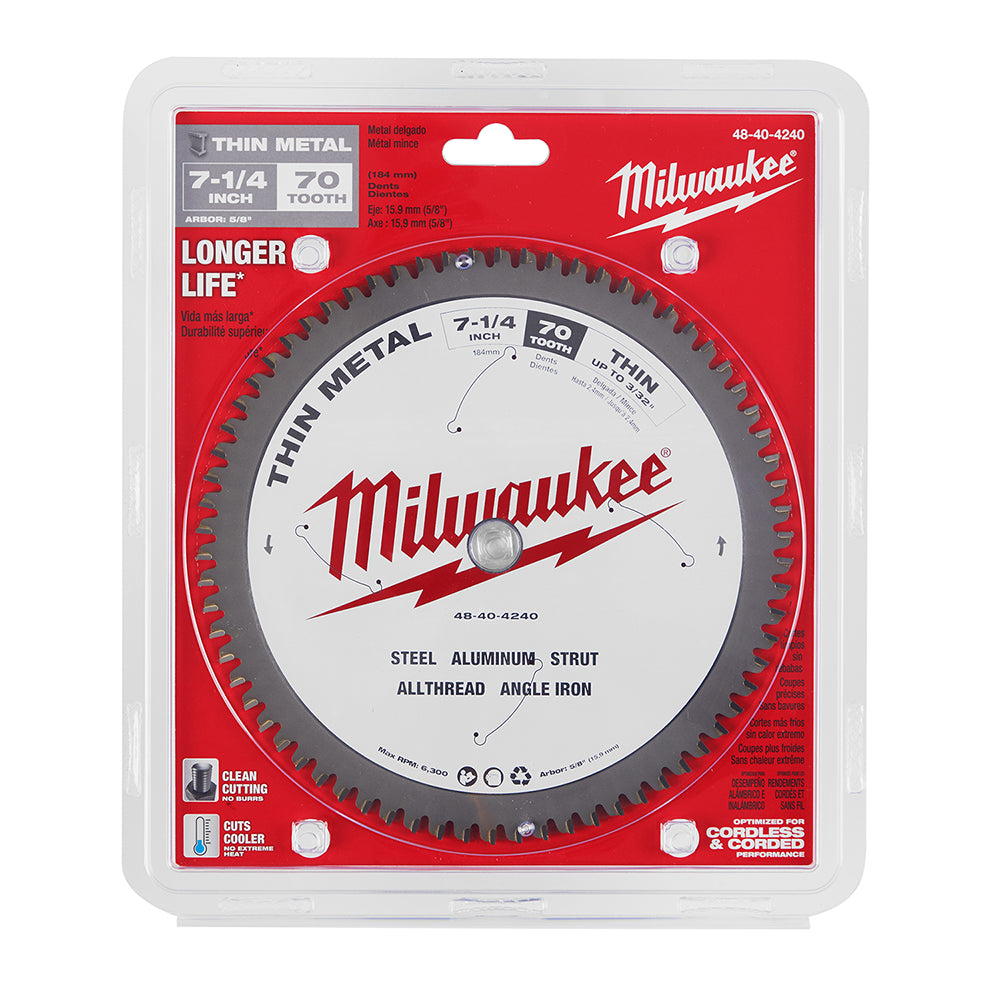 7-1/4" Thin Metal Cutting Circular Saw Blade