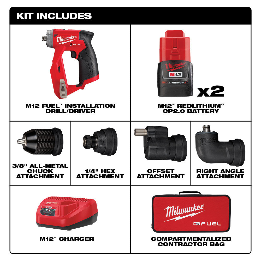 M12 FUEL™ Installation Drill/Driver Kit