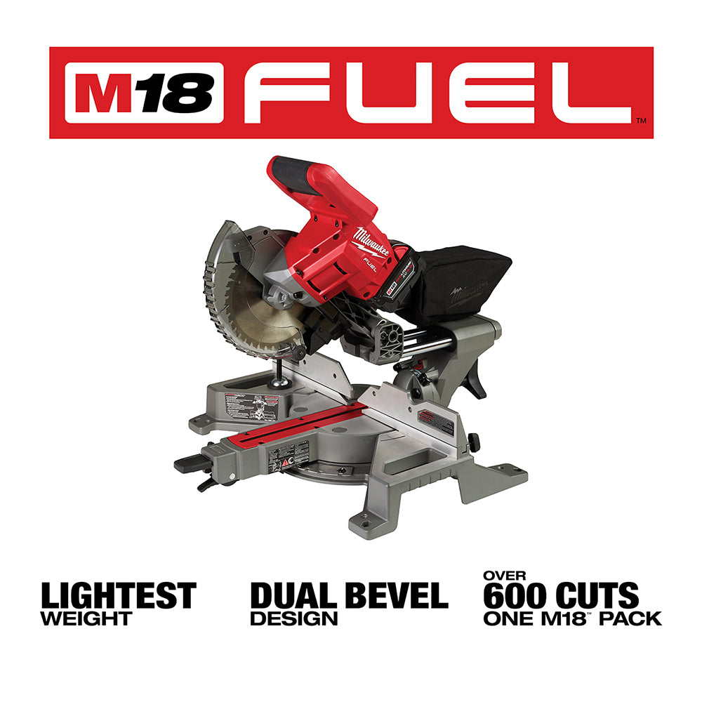 M18 FUEL™ 7-1/4 in. Dual Bevel Sliding Compound Miter Saw Kit