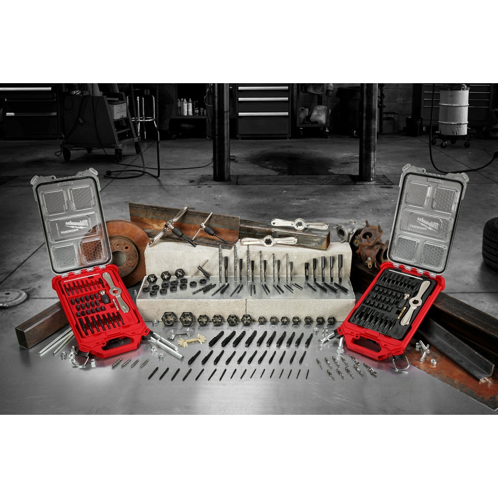 38PC Metric Tap & Die PACKOUT™ Set w/ HEX-LOK™ 2-in-1 Handle