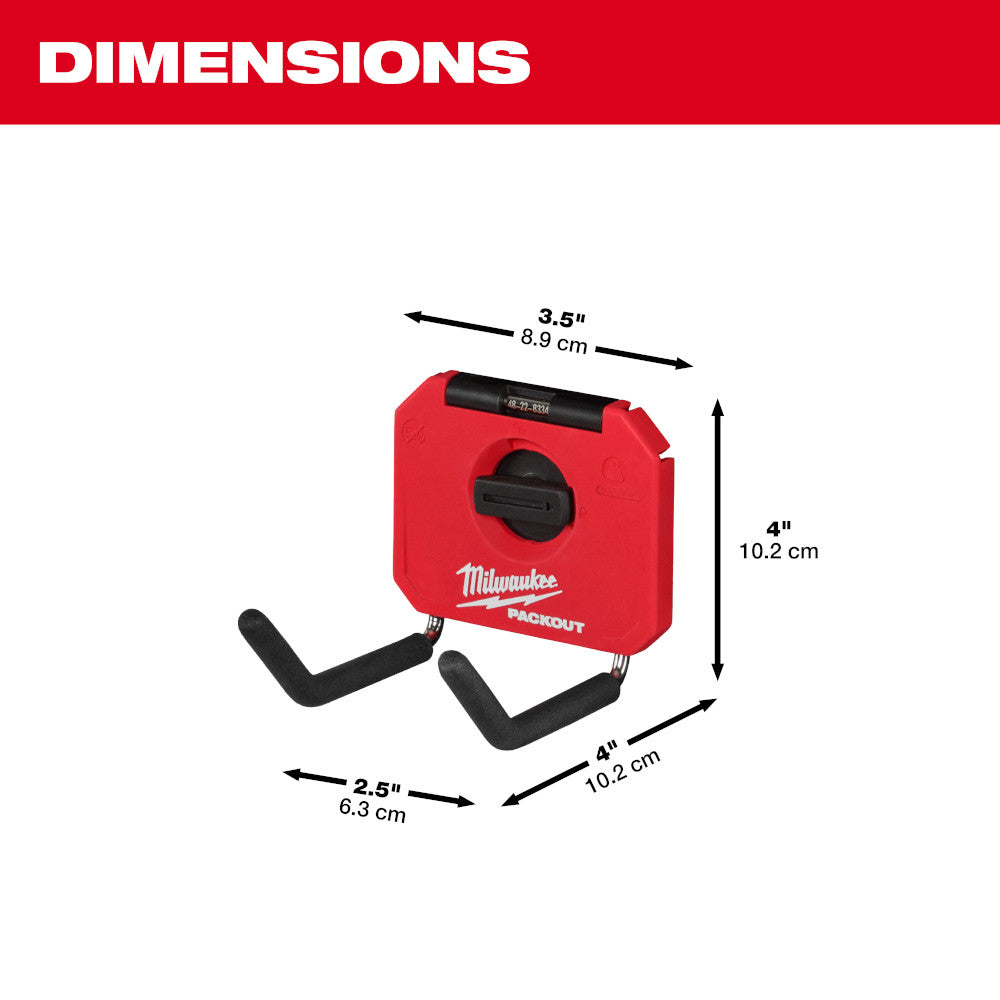 PACKOUT™ 4” Straight Hook