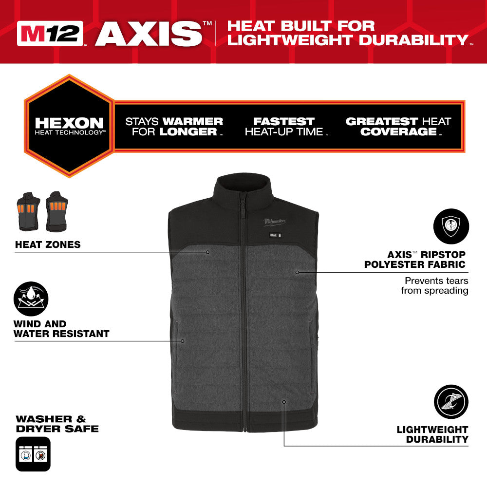 M12™ Heated AXIS™ Vest Kit - Gray XL