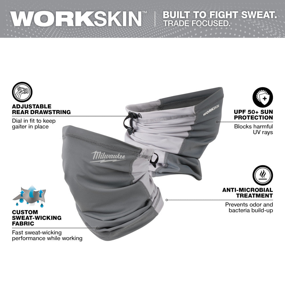 WORKSKIN™  Performance Neck Gaiter -Gray