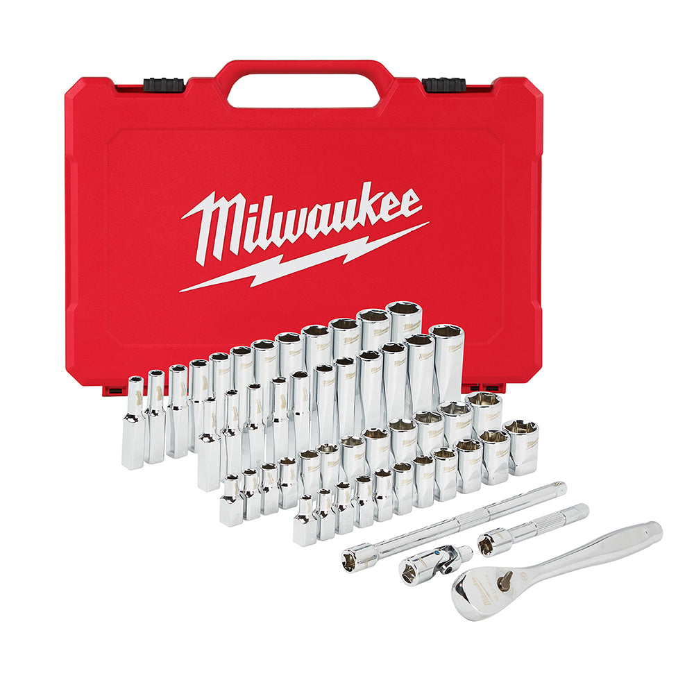 1/4 in. Drive 50 pc. Ratchet & Socket Set - SAE & Metric