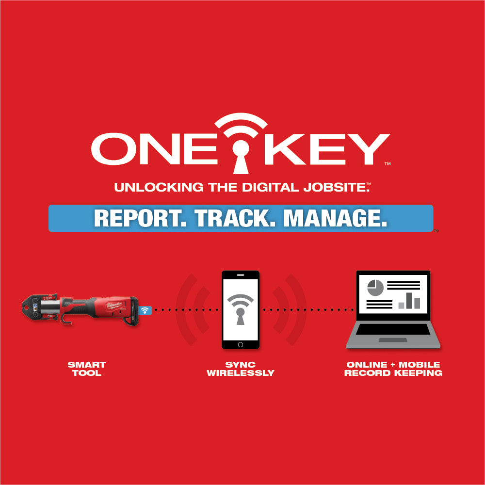 M18™ FORCE LOGIC™ Press Tool Kit w/ ONE-KEY™ with 1/4"-7/8" Streamline™ ACR Jaws