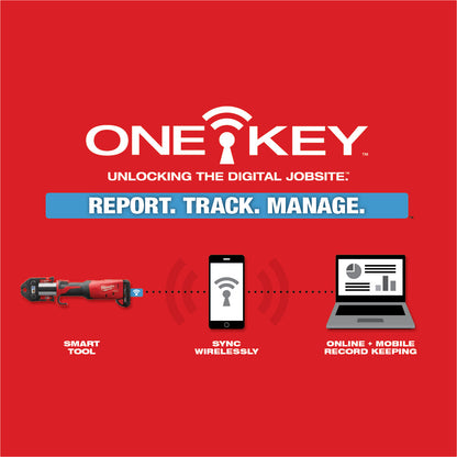 M18™ FORCE LOGIC™ Press Tool Kit w/ ONE-KEY™ with 1/4"-7/8" Streamline™ ACR Jaws
