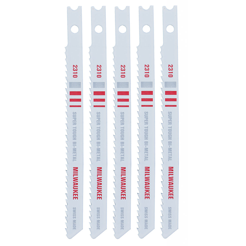 4" 10TPI U-Shank Multi-Material Bi-Metal Jig Saw Blades (5 PK)