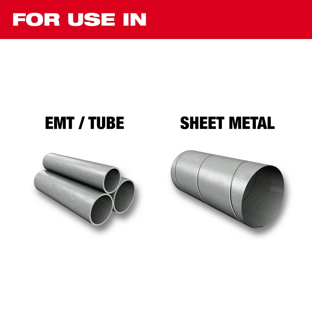 For use in EMT/Tube, Sheet Metal