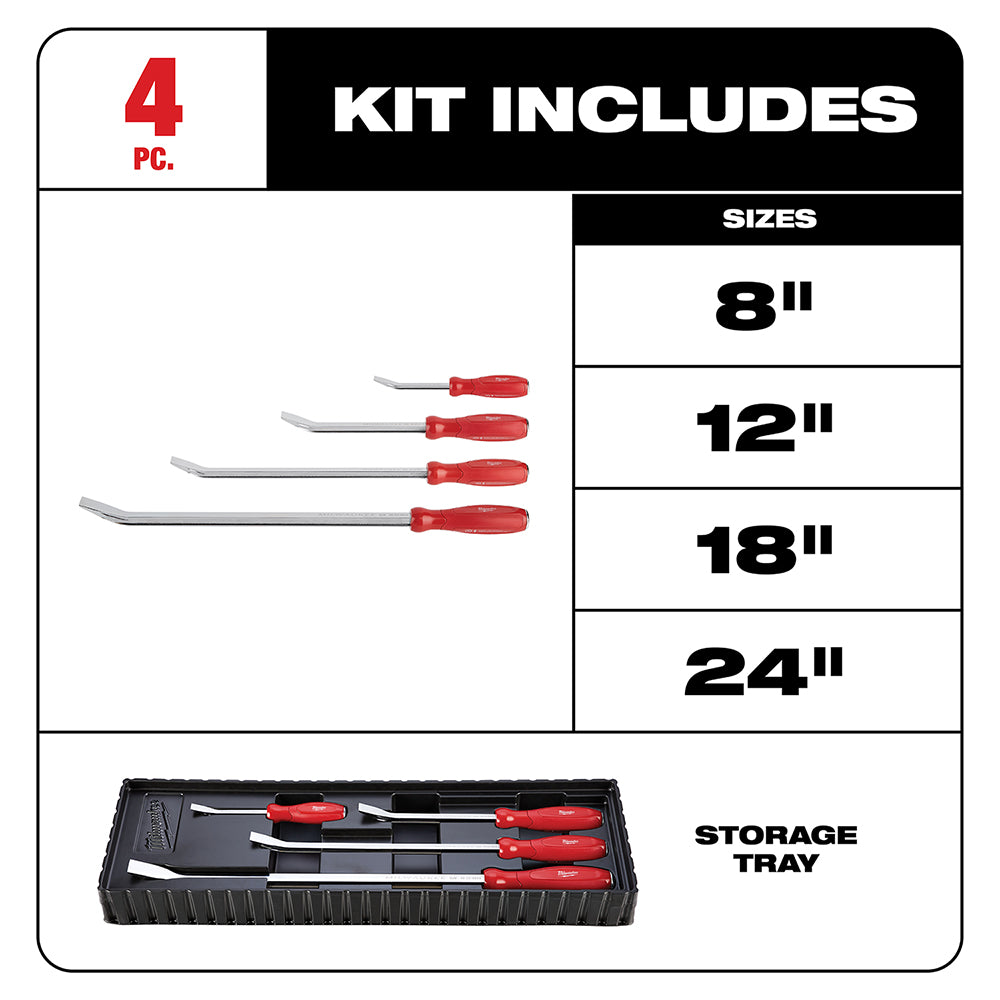 4-Piece Pry Bar Set