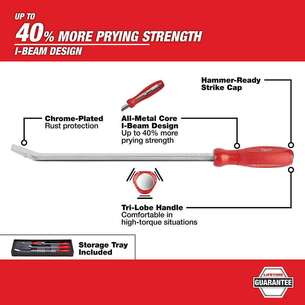 4-Piece Pry Bar Set