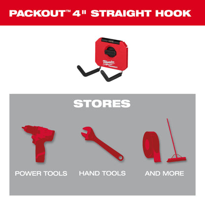 PACKOUT™ 4” Straight Hook