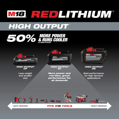 M18™ REDLITHIUM™ HIGH OUTPUT™ XC 6.0Ah Battery Pack (2 Piece)