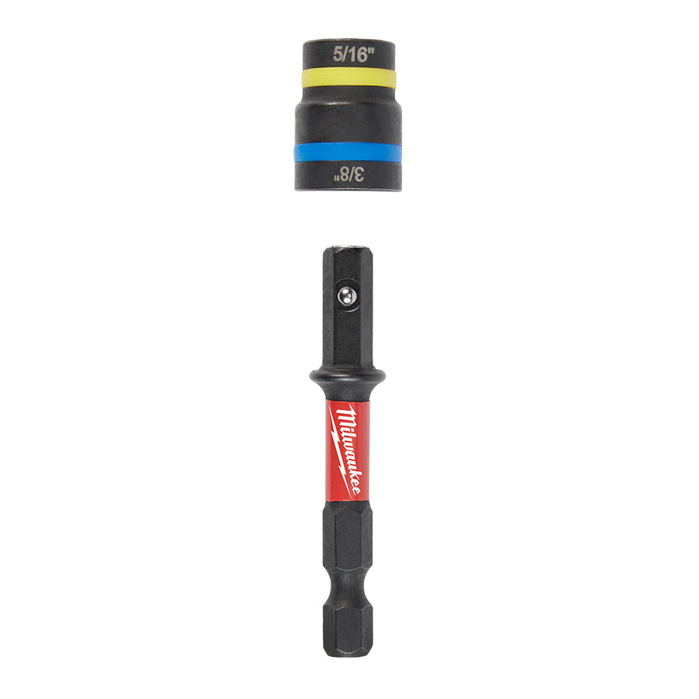 SHOCKWAVE™ Impact Duty 5/16" and 3/8" x 2-1/2" QUIK-CLEAR™ 2-in-1 Magnetic Nut Driver Bulk 25