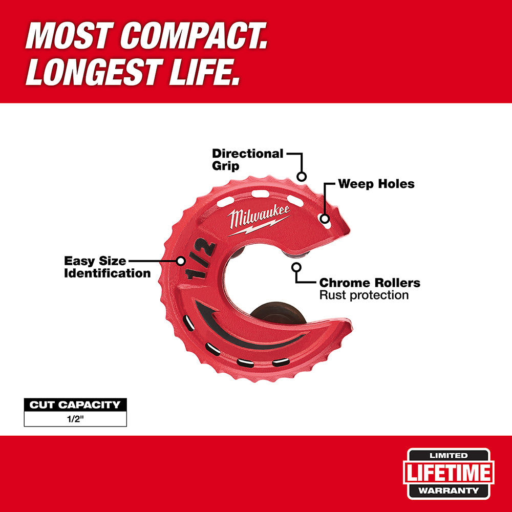 1/2 in. Close Quarters Tubing Cutter