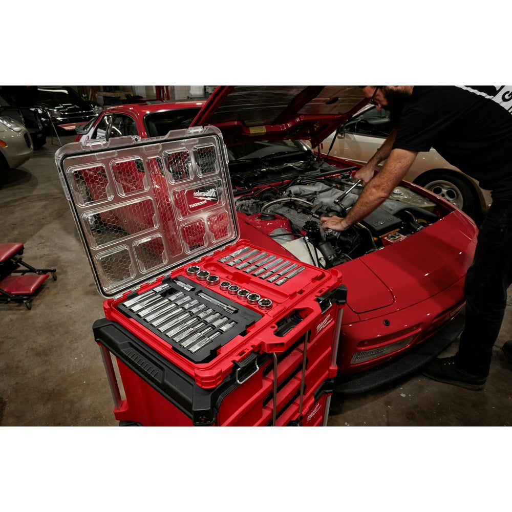 47PC 1/2" Drive Ratchet & Socket Set with PACKOUT™ Organizer