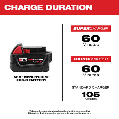 M18™ REDLITHIUM™ XC 5.0Ah Extended Capacity Battery Pack