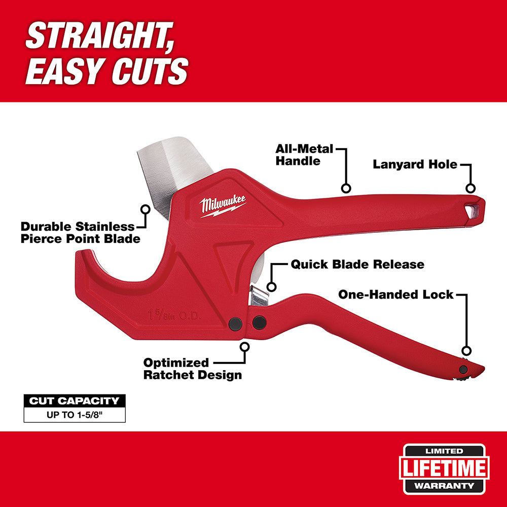 1-5/8 in. Ratcheting Pipe Cutter